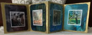 Accordian Book of copies of drawings by Carol Blakley